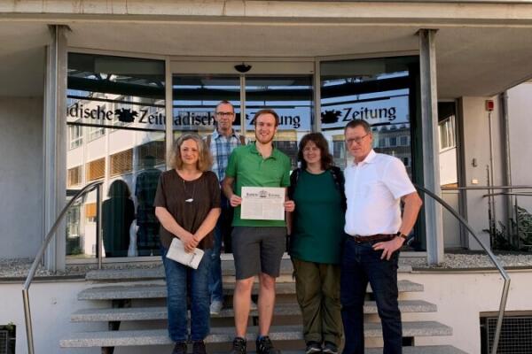 Visit to the Badische Zeitung in Freiburg